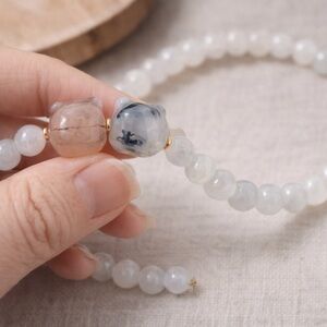 Handmade Jade cat head bracelet